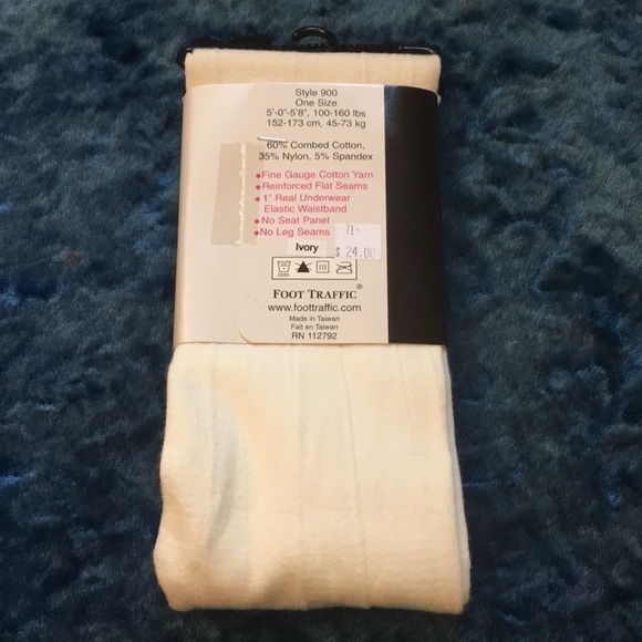 Foot Traffic Cotton Fashion Opaque Tights - Picture 2 of 2